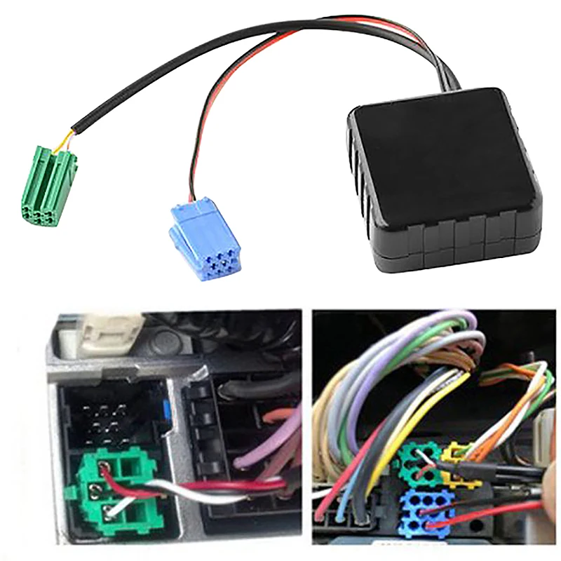 

Car Bluetooth Audio Adapter Interface MINI ISO 6Pin&8Pin for Renault 2005-2011 Models Stereo CD Host
