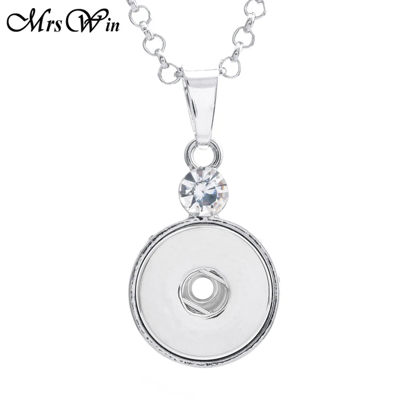 Хит продаж ювелирное изделие с классическим кристаллом 18 мм подвеска кнопками