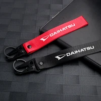 car styling 3d metal ribbon key ring keychain for daihatsu terios sirion mira materia rocky yrv feroza charade auto accessories