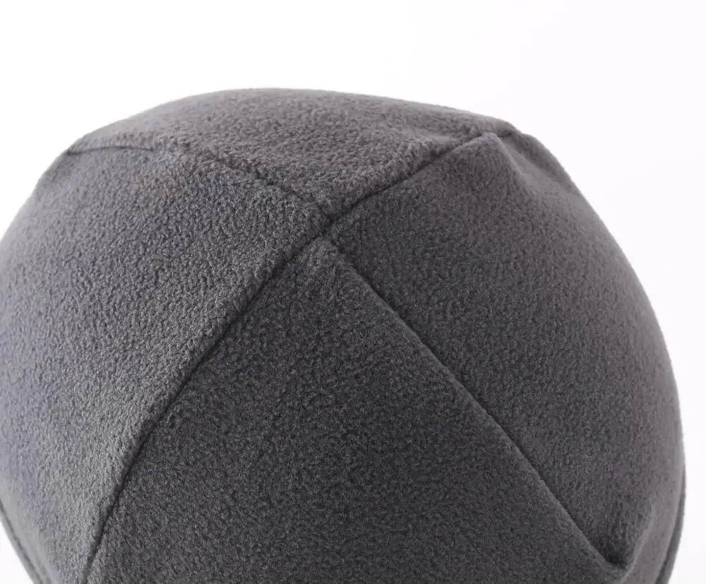 Мужская и женская дышащая Зимняя Шапка бини из мягкого флиса однотонная теплая