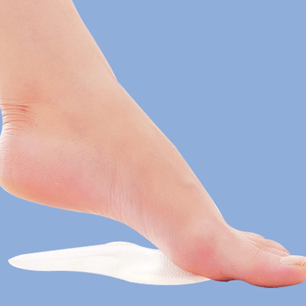 1 пара силиконовых гелевых подушечек для стопы стельки поддержки снимают стресс