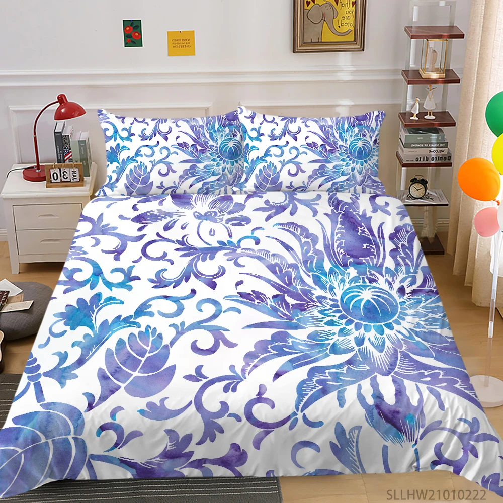 

3D Bed Set Queen Size Luxury Bedding Set 2/3 Pcs Bedclothes Fashionable Soft Creative Design Dropship