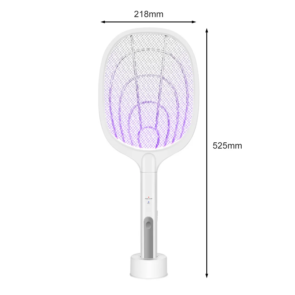 

2 in 1 USB Electric Mosquito Killer Lamp Powerful Handheld Safe Fly Insects Swatter Bug Trap Rechargeable Tennis Racket For Home