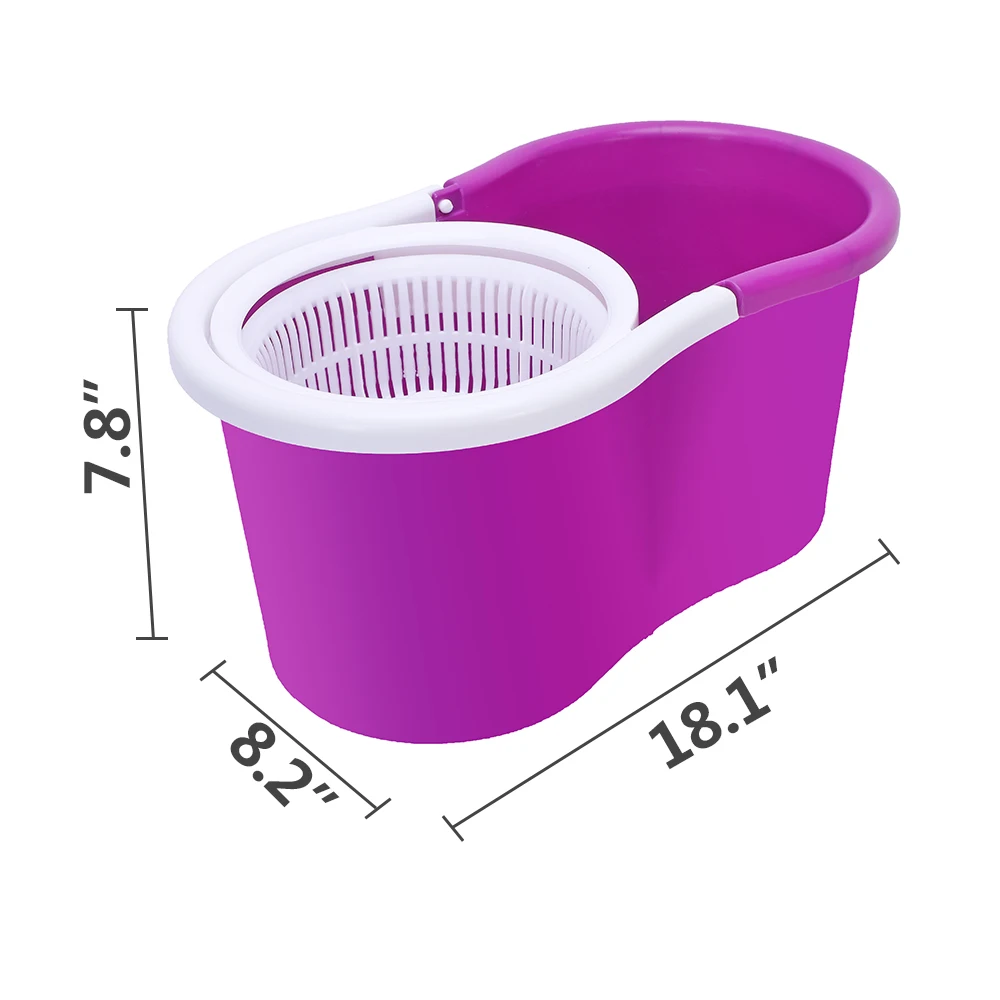 

Household Spin Mop Easy Wring Microfiber Cleaning System 360 Spin Dry Mop with Bucket Washable Hardwood Floor Clean