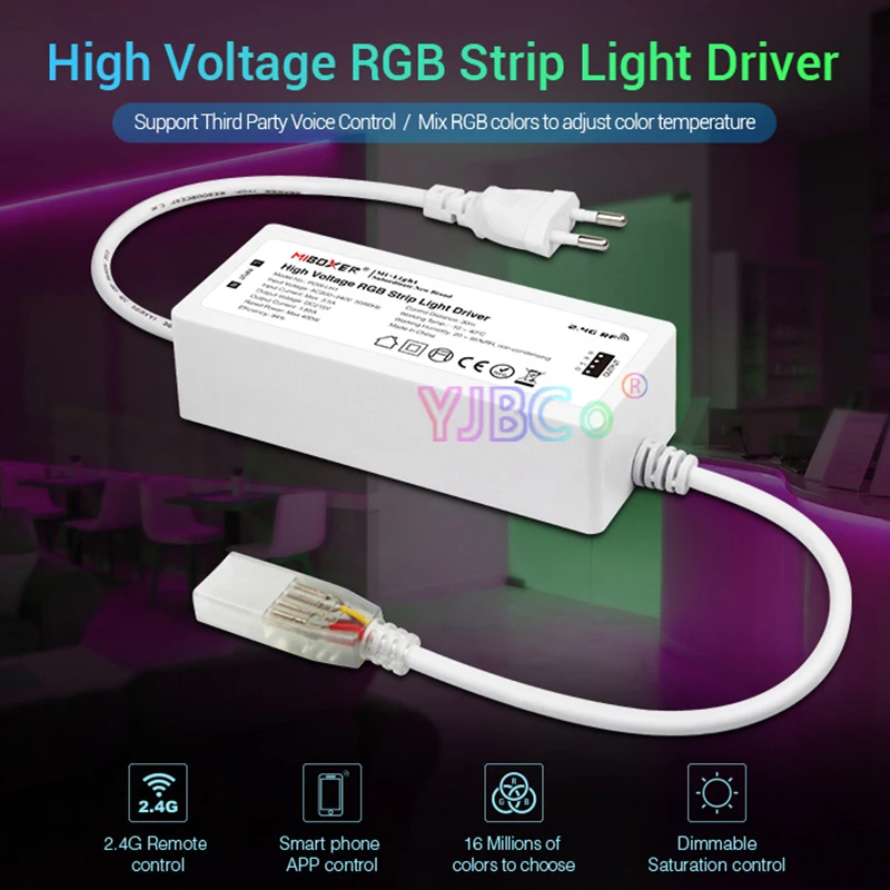Miboxer POW-LH1 светодиодный контроллер высокого напряжения с RGB-подсветкой приложение