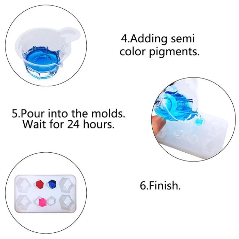 

3 Ounce Clear Crystal Resin Quick Curing AB Resin 1:1 Clear Hard Epoxy Resin Jewelry Making for Molds Casting Resin Art