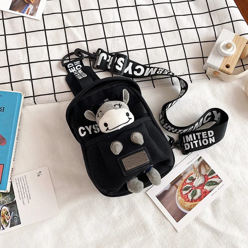 2021Korean Street children fashion waist bag boy girl cute cartoon kindergarten shoulder bag coin purse wild princess chest bag