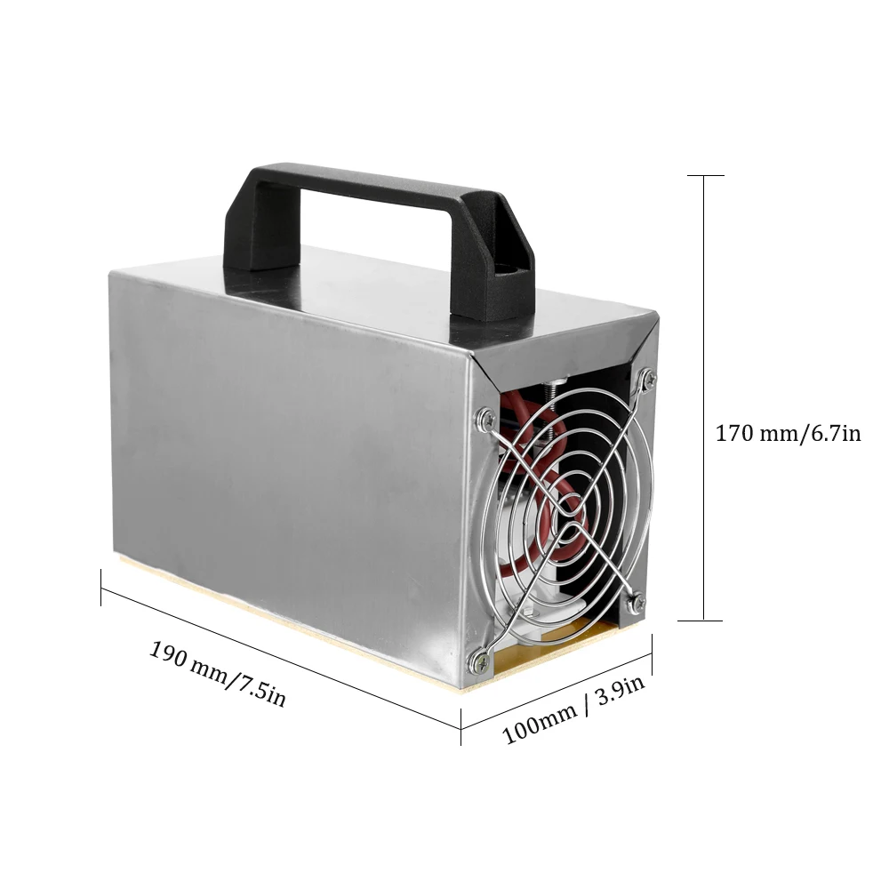 

Ozone Generator 28g Ozone Machine Air Purifier Air Cleaner Cleaning Formaldehyde Air Filter Fan For Home