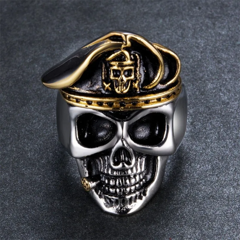 

Men's retro party creative punk hip hop rock skull jewelry boy birthday gift popular fashion exquisite wholesale