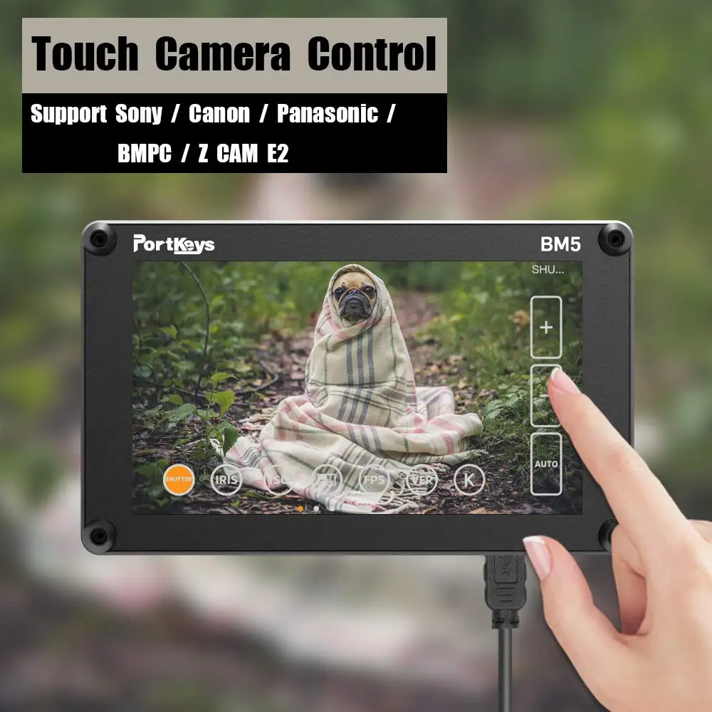 Portkeys BM5II 3G-SDI/HDMI вход 2000nit сенсорный экран 3D-LUT алюминиевый корпус для камеры DSLR