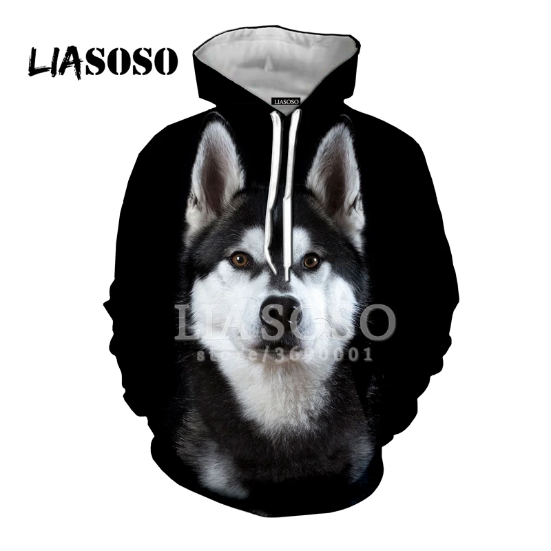 16 LIASOSO,, забавные, милые, сибирские собаки хаски, животные, повседневные, 3D принт, для женщин и мужчин, толстовки с капюшоном, толстовки, хип-хоп, Харадзюку, X0065 - Цвет: 16