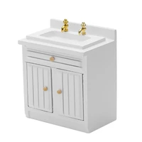 doll house wooden wash basin 112 mini dollhouse accessory miniature furniture realistic kitchen bathroom sink