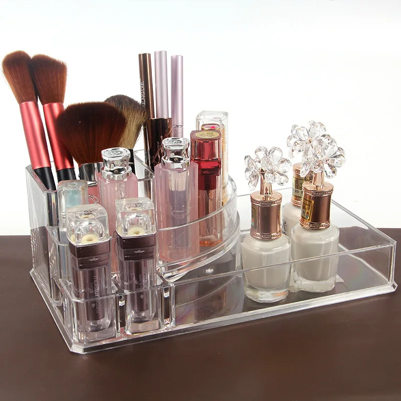 Коробка для хранения губной помады акриловый Настольный комод карандаш бровей