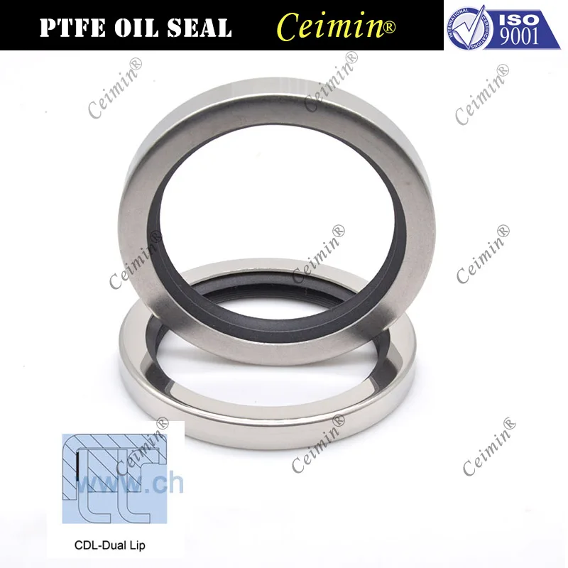 45*65*8 mm Counterclockwise Dual PTFE Sealing Lip Stainless Steel Housing For Scew Air Compressors GHH-RAND | Автомобили и