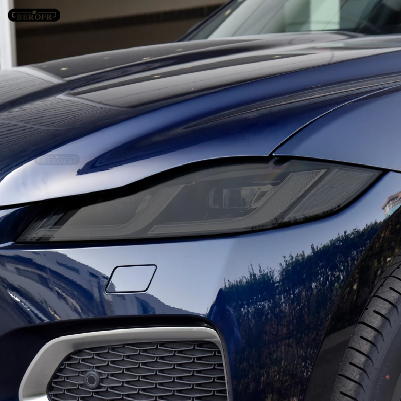 

Car Headlight Taillight Protective Tint Film Smoke Black Transparent TPU Light Sticker For Jaguar F Pace 2017 2018 2019 2020