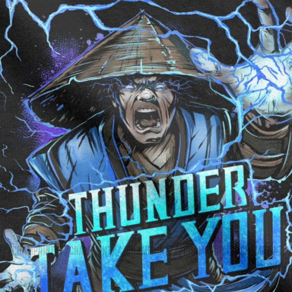 Футболка мужская с надписью Thunder God Mortal Kombat 11|Мужские футболки| |