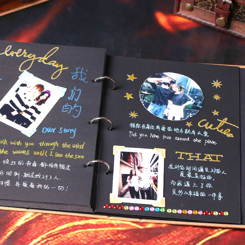 Альбом Diy ручной работы креативный альбом эта паста Пара Романтический запись