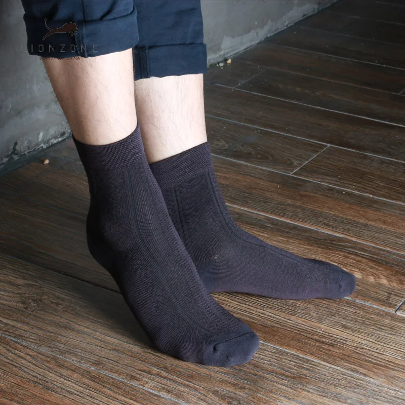 Lionzone 8 пар/лот Брендовые мужские носки для джентльменов с классическим