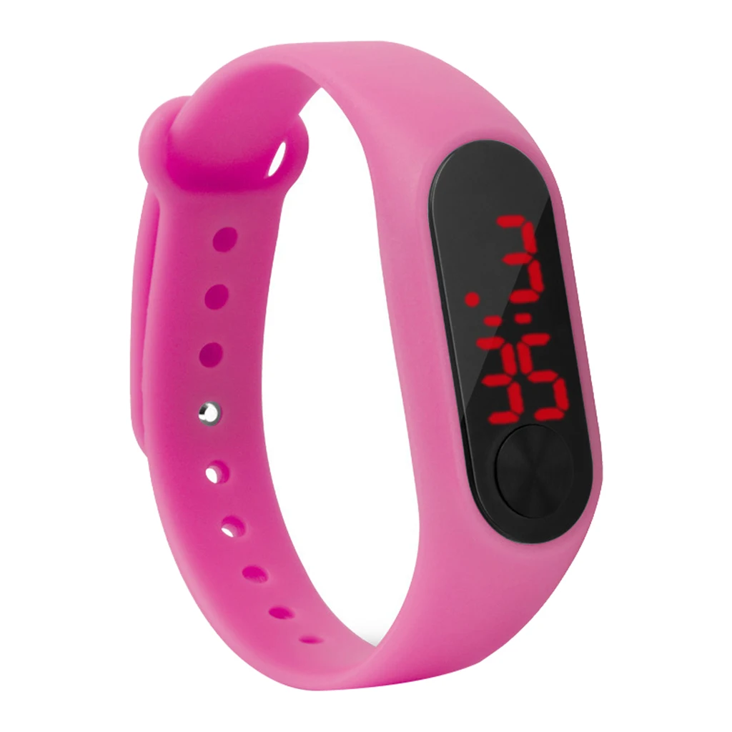 

Silicone Strap LED Sport Digital Wristwatch Smart Watch Bracelet Kids Gift