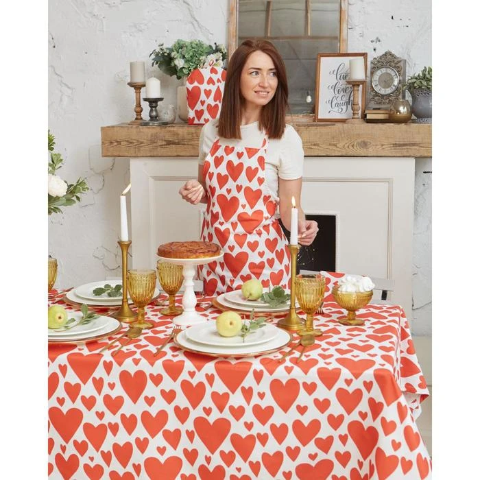 Фартук Этель Red hearts 60х65см 100% хл саржа 190 г/м2 5376649 |
