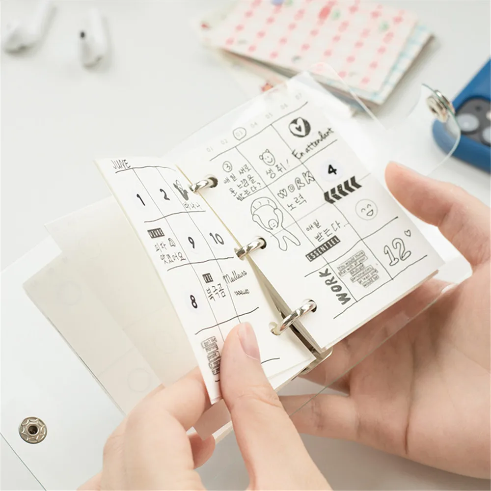 80 Sheets Mini Notebook Refills 3 Holes Refilling Inner Pages Loose Leaf Binding Spiral Notebook Inner Page Cute Stationery
80 Sheets Mini Notebook Refills 3 Holes Refilling Inner Pages Loose Leaf Binding Spiral Notebook Inner Page Cute Stationery