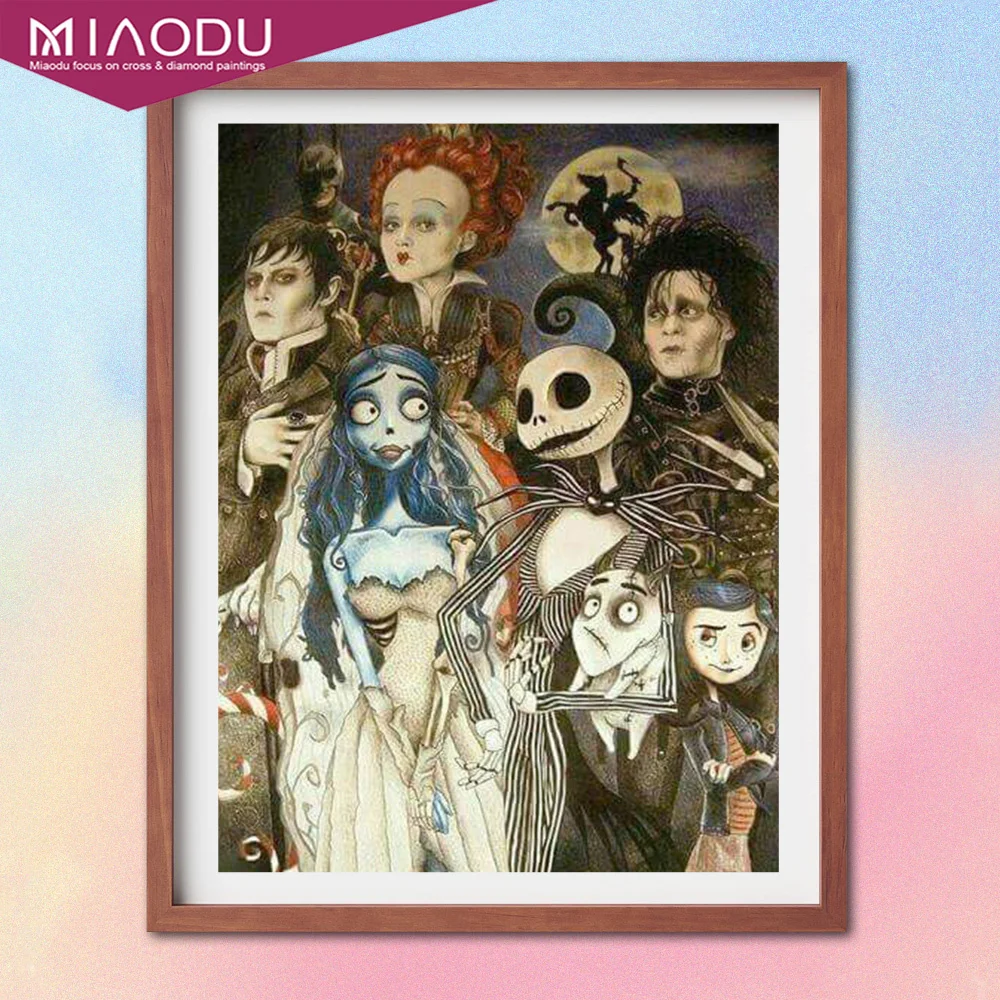 

Disney Cartoon Characters Jack Edward Red Queen 5D Diamond Painting Cross Stitch Kits Embroidery Mosaic Resin Home Decor Gifts