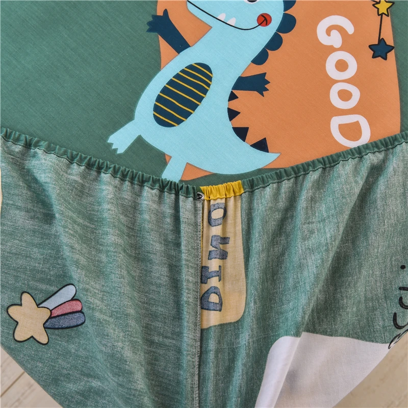 Натуральный хлопок простыня матрац с героем мультфильма покровный лист