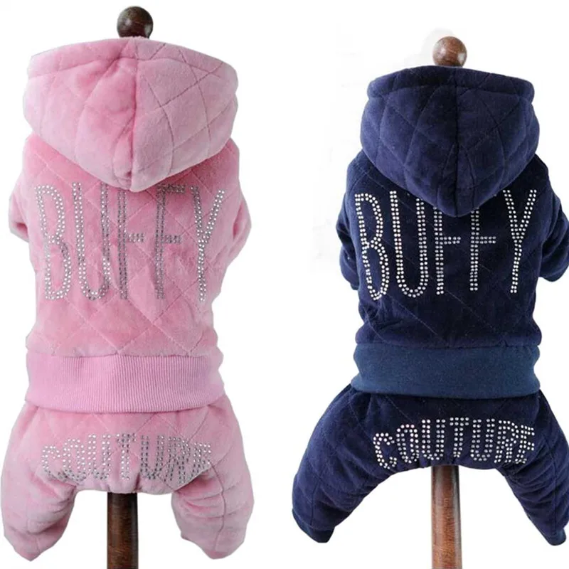 Высококачественная утолщенная теплая зимняя одежда для собаки комбинезон щенка