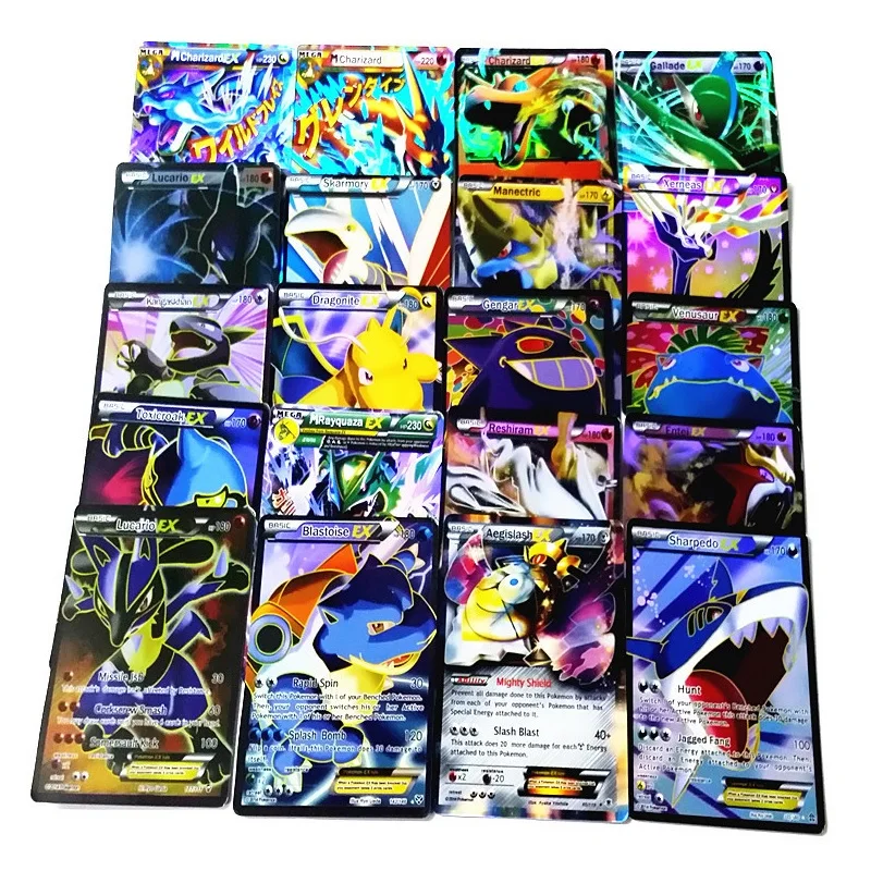 

300pcs/set Cards Pokemon Toys For Children Toy Takara Tomy Pokemon Card Ex Gx Mega Game Battle Carte Christmas Gift