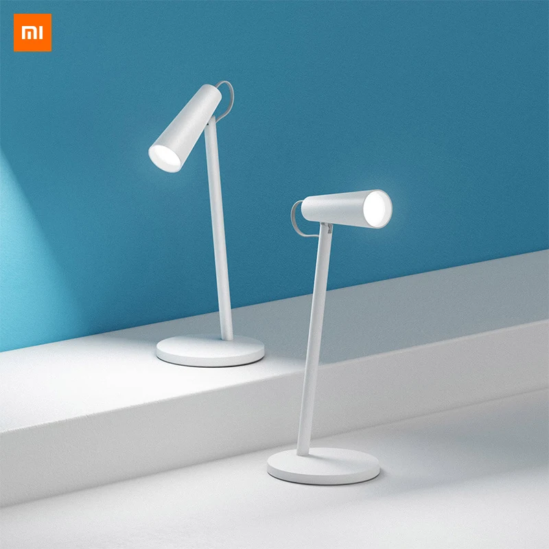 

Настольная лампа Xiaomi Mijia, аккумуляторная Светодиодная лампа, 2000 мАч, USB, портативная, выносливость, регулировка температуры глаз, лампа для ч...