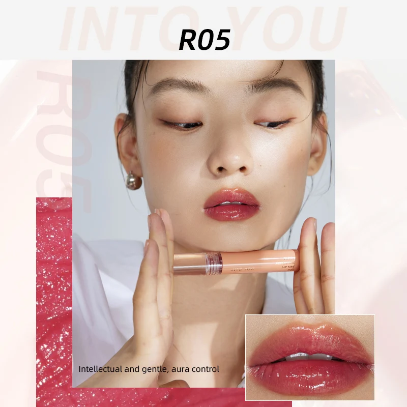 INTO YOU Water Reflecting Lip Tint (the AEROBIC series) Moisturizing Lip Gloss Long Lasting Lipstick LIP CLAY Women’s Cosmetics