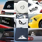 Виниловая Автомобильная наклейка, автомобильный декор, съемная половина мандала, цветок, олень и красота, дети и собаки, задняя фотография автомобиля HQ9974