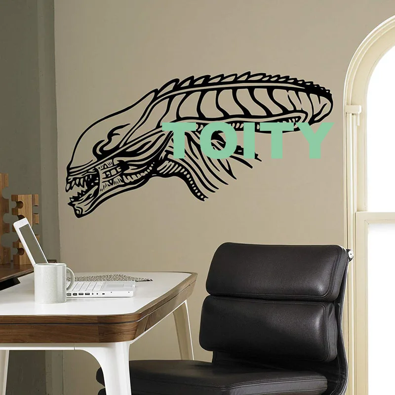 H57cm x W105cm 29 дизайнов, Инопланетянин, наклейка на стену, 1979, фильм, Xenomorph, плакат, виниловая наклейка, для дома, детской комнаты, декор интерьера, в общежитии, студия, художественная Фреска - Цвет: H57cm x W105cm