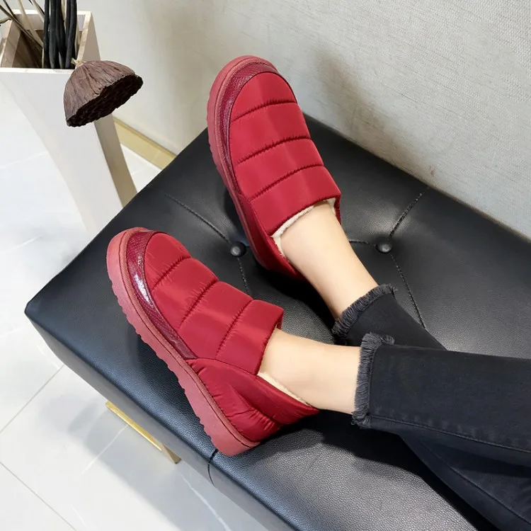 2019 женские зимние ботинки Botas Femininas Водонепроницаемые теплые ботильоны на