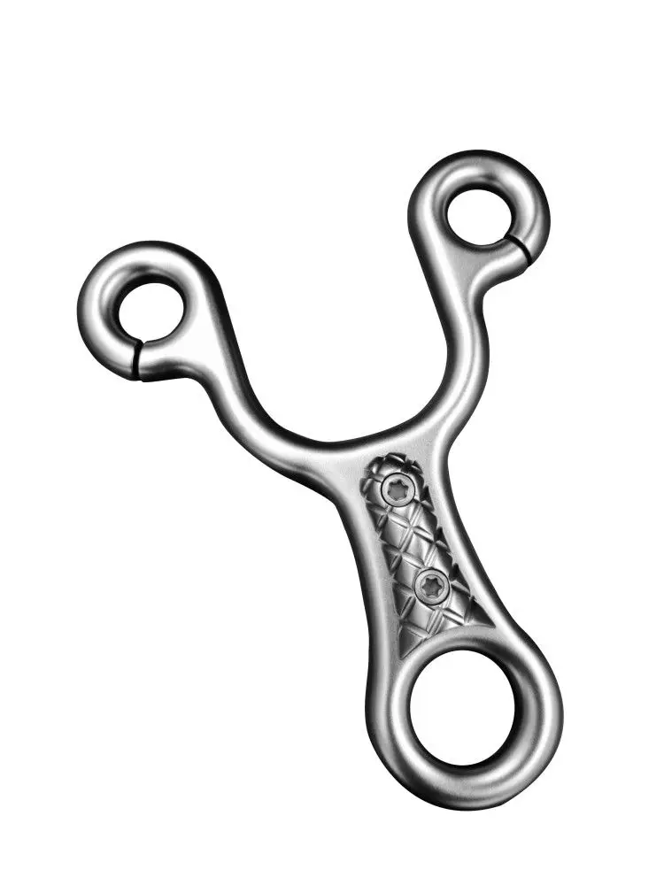 

TC21 titanium alloy CNC high-end round eye patch traditional slingshot. Non-casting wire cutting slingshot. Not casting 120-42