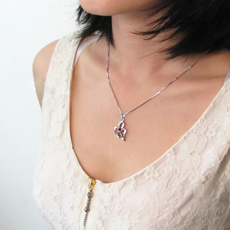 Богемное искусственное простое циркониевое ожерелье с кулоном до ключиц