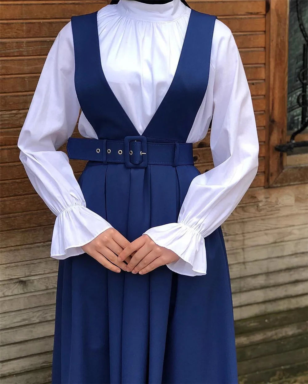 

Muslim Dress Women Vestidos Kaftan Abaya Turkey Caftan Marocain Islamic Clothing Strap Dress Summer Ramadan Long Skirt