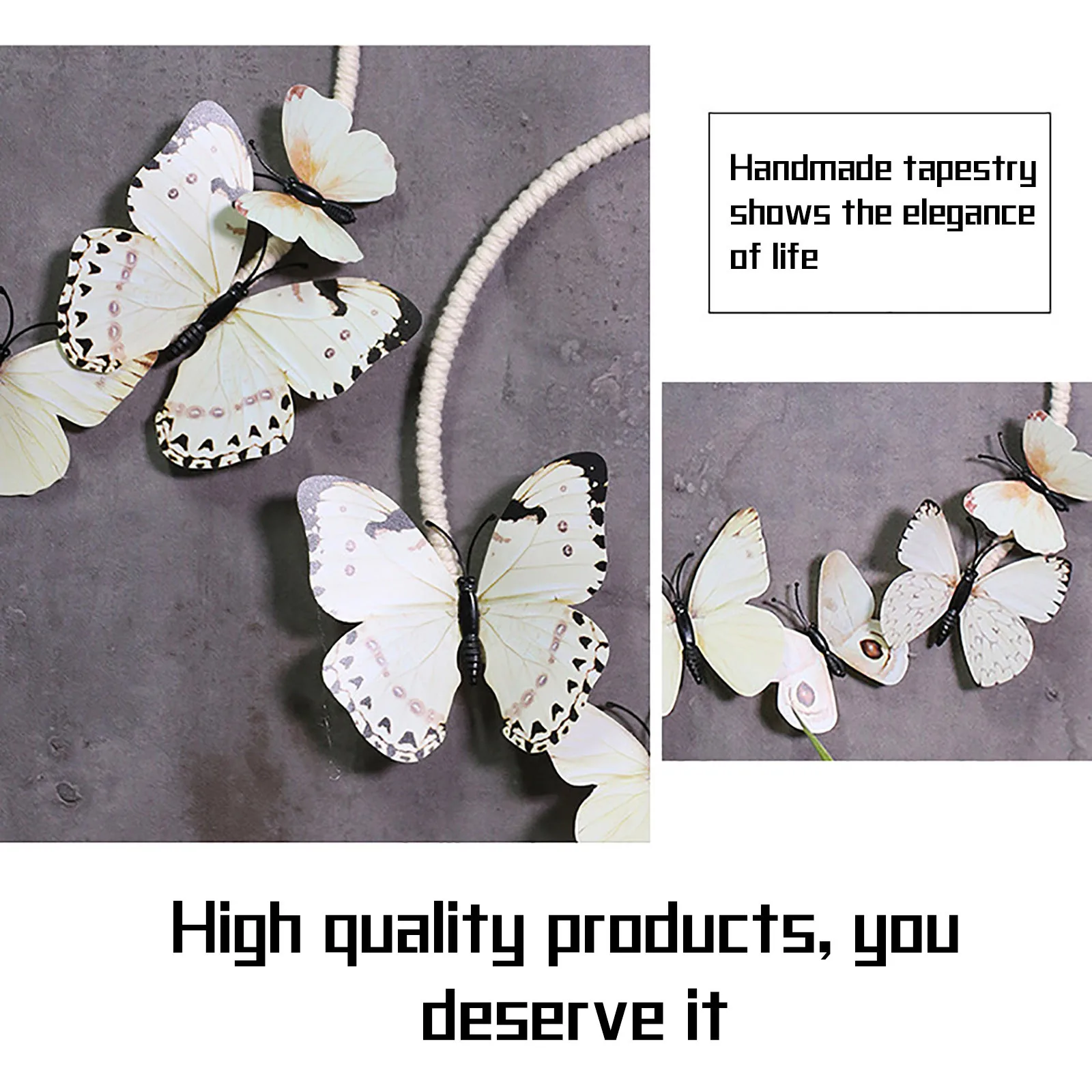 

Blue butterfly interior decoration ornaments fashion door pendants crafts home living room decoration ornaments garden pendants