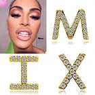 Чехол на зубы, 26 букв, с кристаллами, в стиле хип-хоп