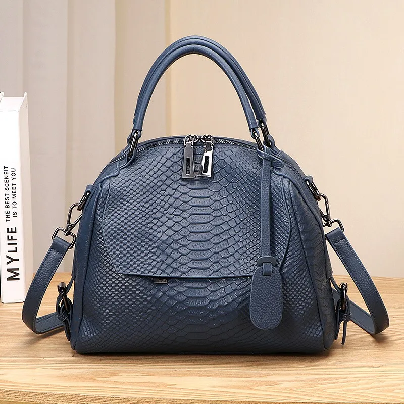

Classic Office Ladies Leather Crocodile Pattern Designer Totes Elegant Party Shoulder Bag Big Capacity Business Crossbody Bags