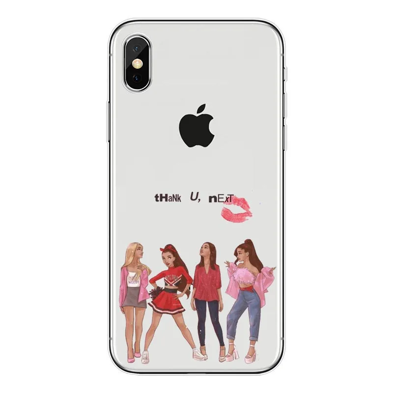 Thank U Next seguinte Ariana grande caso de telefone para o iphone X XR XS Max 8 7 6 Plus 5 Borda casos Мягкий ТПУ | Мобильные