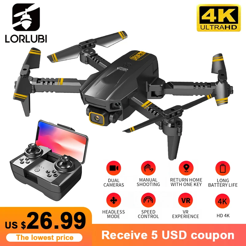 LORLUBI CS12 Дрон 4k HD широкоугольная камера 5G 2 4G WiFi Fpv двойная Радиоуправляемый мини