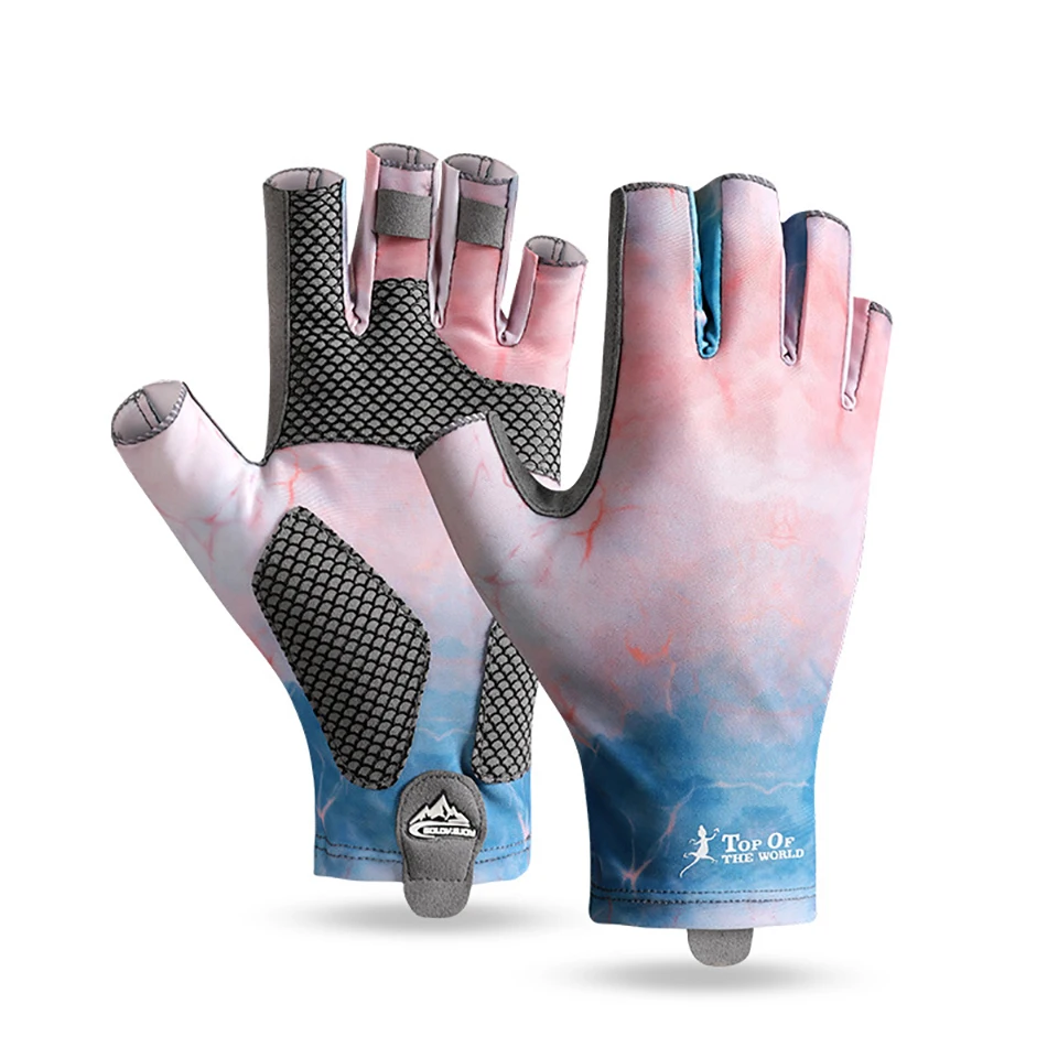 Fishing Gloves Breathable Half Finger Anti-slip Design Fingerless for Outdoor Hiking Biking Kayaking Tackle Equipment | Спорт и