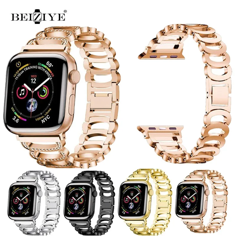 

Ремешок для часов iWatch series 6, 5, 4, 3, из нержавеющей стали