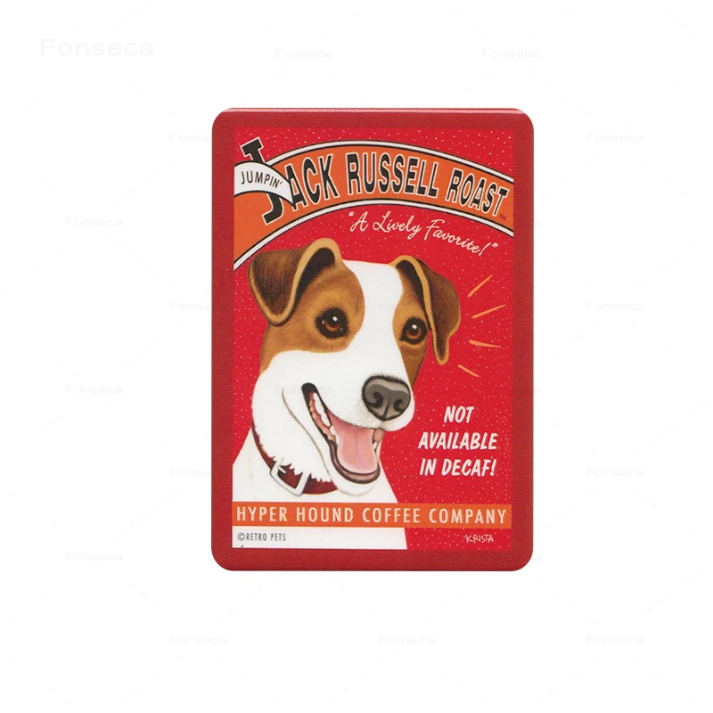 Милые животные оловянные знаки филе Тигр собака олень металлические таблички