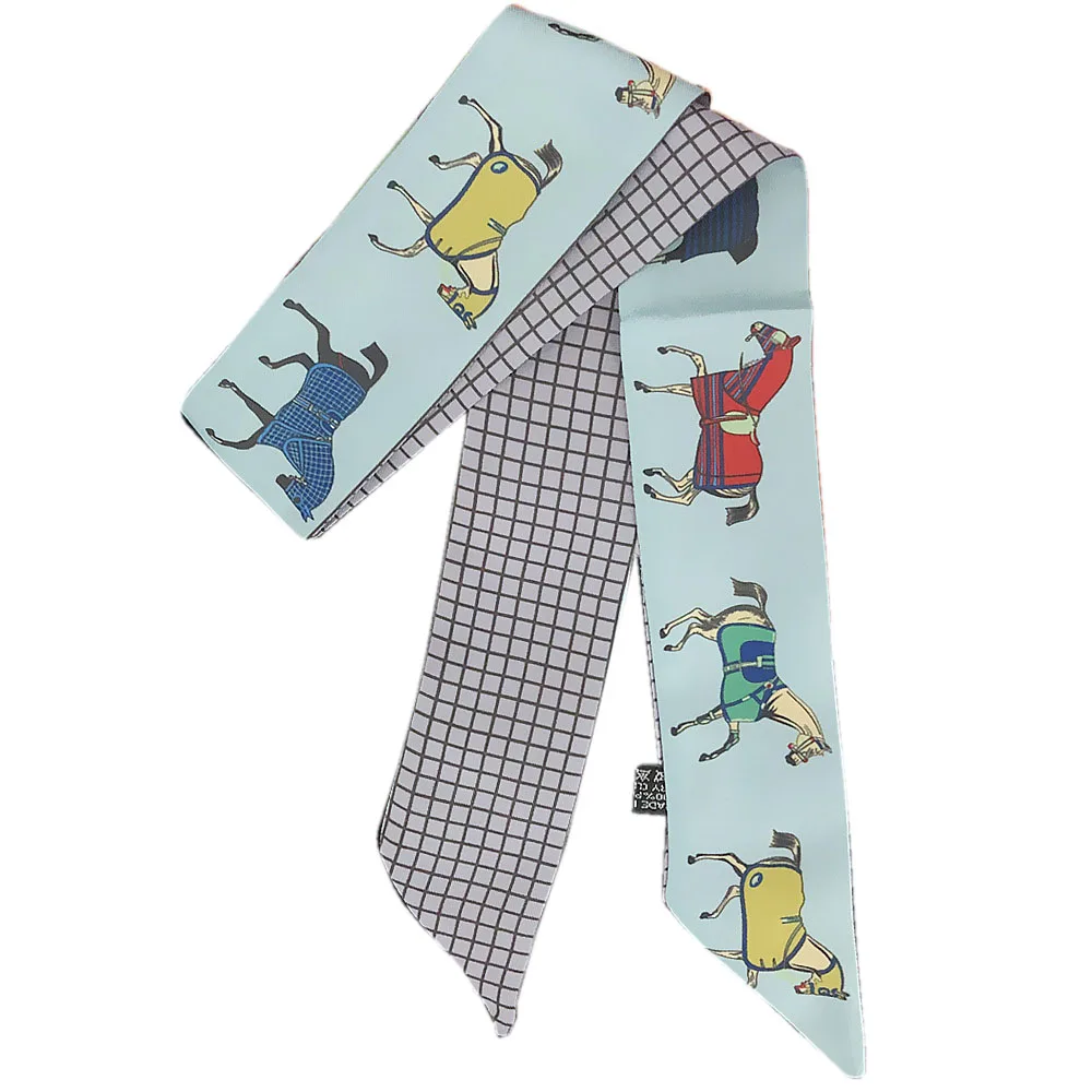 We are factory Silk Long Scarf 2020 Fashion Animal Bee Print Neck Elegant Scarves Bag Hair Ribbons Luxury Brand Headband Belt | Аксессуары