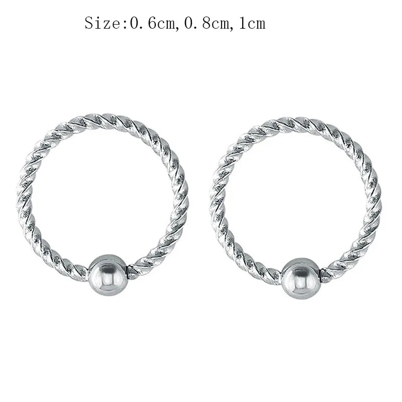 Титановая бисерная набивка для пирсинга носа.