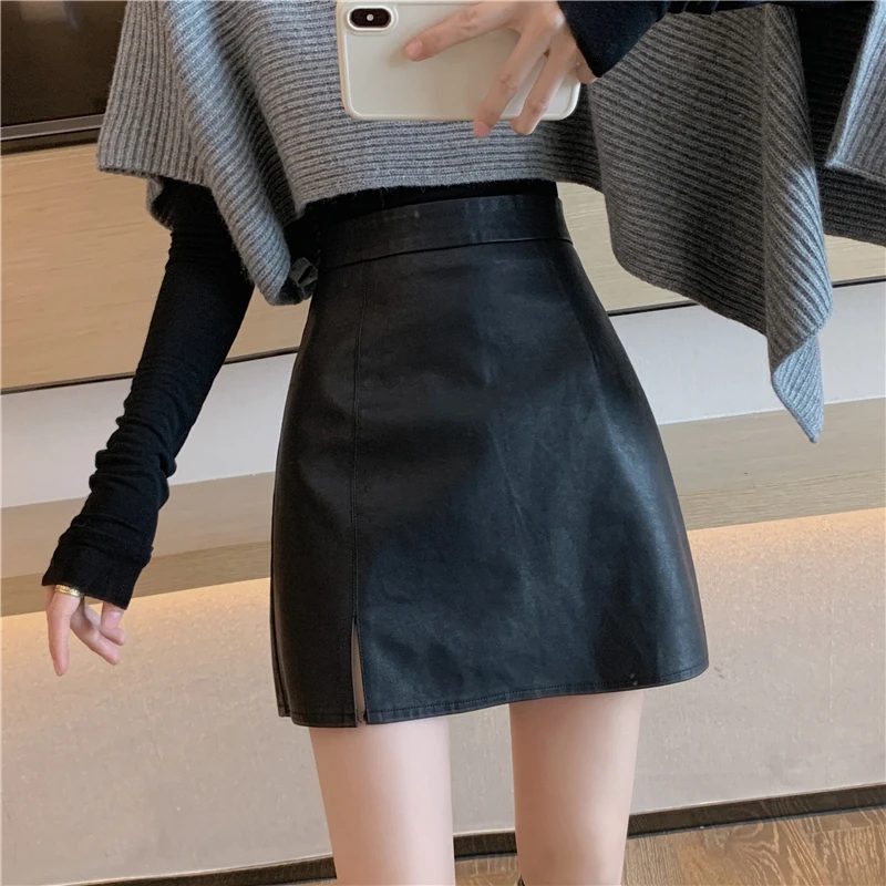 Чехол бумажник из искусственной кожи с мини юбки со складками женские Разделение