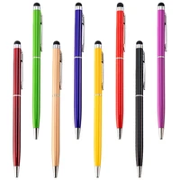 20pcslot special wholesale metal pen advertising metal ball pen colorful stationery touch stylus pens with custom logo