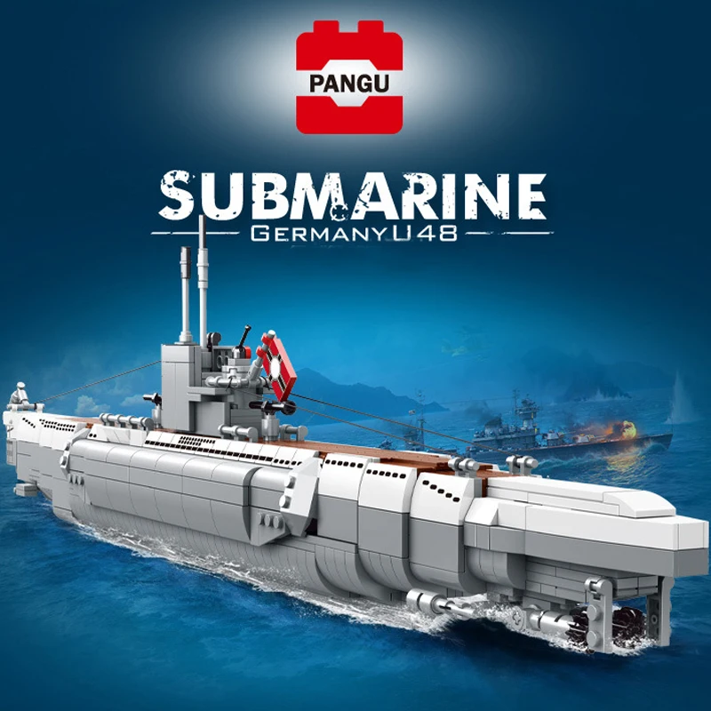 

Конструктор «сделай сам» армейский корабль с подводной лодкой 1035 шт.